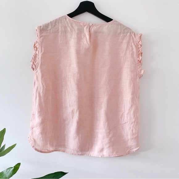 CYNTHIA ROWLEY | Linen Flutter Top - Picture 2 of 7